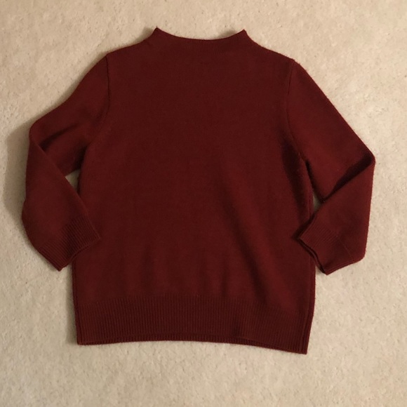 Reddish-brown mock-neck sweater - Picture 4 of 4